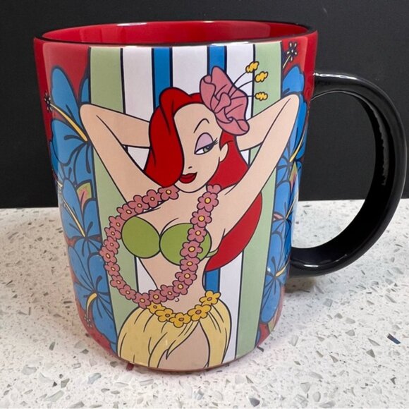 2014 DISNEY Official Licensed Jessica Rabbit Surf School Mug 12oz 4.5 x 3.5 - Picture 2 of 15